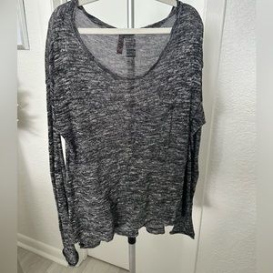 H&M Divided Gray Long Sleeve Top Size XS